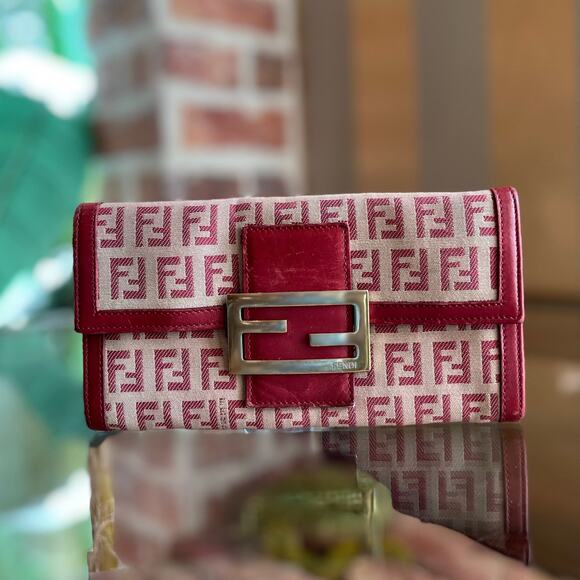 FENDI FF Zucca Canvas Wallet - Picture 1 of 16